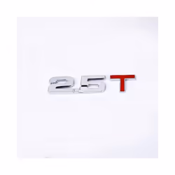 3D Metal Car Trunk Engine Displacement Scale Emblem Auto Stickers 1.3T - 2.5T
