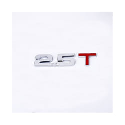3D Metal Car Trunk Engine Displacement Scale Emblem Auto Stickers 1.3T - 2.5T