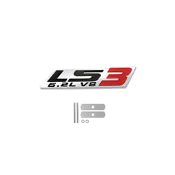 Metal Stickers LS3 6.2L V8 Grille Emblem Car Rear Trunk Body For GM Chevrolet - 4