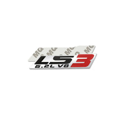 Metal Stickers LS3 6.2L V8 Grille Emblem Car Rear Trunk Body For GM Chevrolet - 1