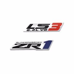 Metal Stickers LS3 6.2L V8 Grille Emblem Car Rear Trunk Body For GM Chevrolet - 2