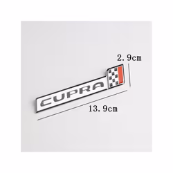 Car 3D Metal Decals Sticker For Seat Leon Altea Ibiza Fiat 500 Panda Bravo - E