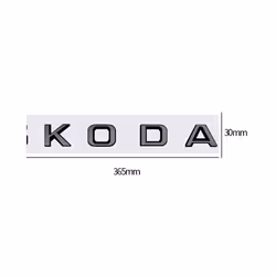 Bright Black Metal car Rear trunk Decals Emblem badge sticker For Skoda - Skoda