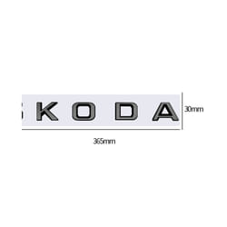Bright Black Metal car Rear trunk Decals Emblem badge sticker For Skoda - Skoda