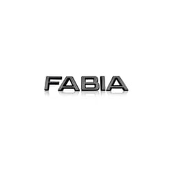 Bright Black Metal car Rear trunk Decals Emblem badge sticker For Skoda - 4