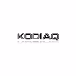 Bright Black Metal car Rear trunk Decals Emblem badge sticker For Skoda - 8
