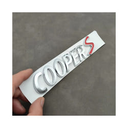 3D ABS Chrome Car Letters Rear Trunk Mini Cooper S Emblem Badge Sticker - Chrome