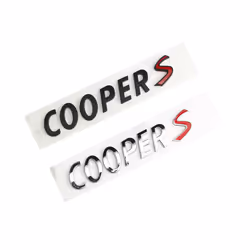 3D ABS Chrome Car Letters Rear Trunk Mini Cooper S Emblem Badge Sticker - Chrome