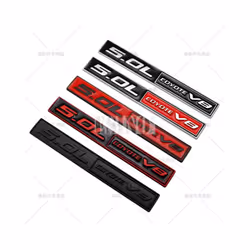 Car Styling Coyote 5.0L Coyote V8 3D Metal Zinc Alloy Car Badge Body Rear - Style 4