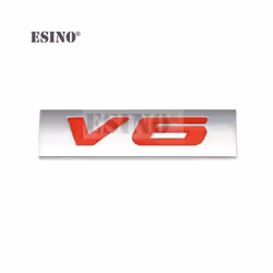 Car Styling 3D V6 V8 4 x 4 Logo Metal Zinc Alloy Car Sticker Badge Body - V6 2