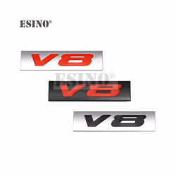 Car Styling 3D V6 V8 4 x 4 Logo Metal Zinc Alloy Car Sticker Badge Body - V8 3