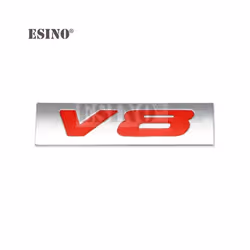 Car Styling 3D V6 V8 4 x 4 Logo Metal Zinc Alloy Car Sticker Badge Body - V8 2