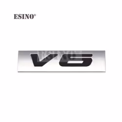 Car Styling 3D V6 V8 4 x 4 Logo Metal Zinc Alloy Car Sticker Badge Body - V6 1