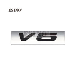 Car Styling 3D V6 V8 4 x 4 Logo Metal Zinc Alloy Car Sticker Badge Body - V6 1