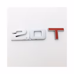 3D Metal Car Displacement Sticker 1.3 1.4 1.5 1.8 2.0 2.2 2.5 2.8 3.0 - 1.8T, Silver