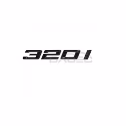 Car 3D ABS Trunk Letters Logo Badge Emblem Decal Sticker For BMW 3 Series - Gloss black 320i