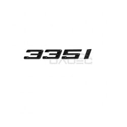 Car 3D ABS Trunk Letters Logo Badge Emblem Decal Sticker For BMW 3 Series - Gloss black 335i