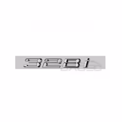 Car 3D ABS Trunk Letters Logo Badge Emblem Decal Sticker For BMW 3 Series - Silver 328i