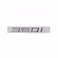 Car 3D ABS Trunk Letters Logo Badge Emblem Decal Sticker For BMW 3 Series - Silver 320i