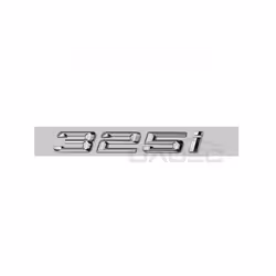 Car 3D ABS Trunk Letters Logo Badge Emblem Decal Sticker For BMW 3 Series - Silver 325i