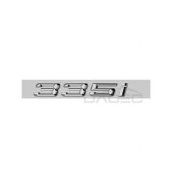 Car 3D ABS Trunk Letters Logo Badge Emblem Decal Sticker For BMW 3 Series - Silver 335i