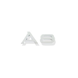 Car Decor 3D ABS A1 A3 A4 A5 A6 A7 A8 Car Logo Letter Number Sticker Rear - 1
