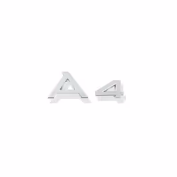 Car Decor 3D ABS A1 A3 A4 A5 A6 A7 A8 Car Logo Letter Number Sticker Rear - 9