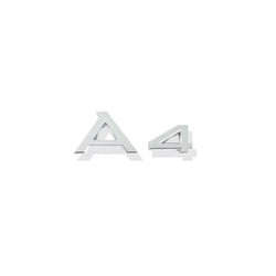 Car Decor 3D ABS A1 A3 A4 A5 A6 A7 A8 Car Logo Letter Number Sticker Rear - 9