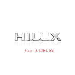 3D ABS HILUX Logo For Toyota Hilux Revo Emblem  Rear Trunk Badge Sticker - C
