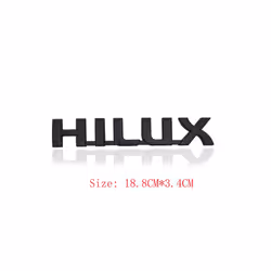 3D ABS HILUX Logo For Toyota Hilux Revo Emblem  Rear Trunk Badge Sticker - D