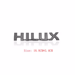 3D ABS HILUX Logo For Toyota Hilux Revo Emblem Rear Trunk Badge Sticker - B