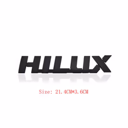 3D ABS HILUX Logo For Toyota Hilux Revo Emblem Rear Trunk Badge Sticker - E