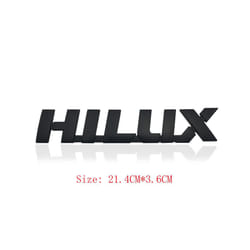 3D ABS HILUX Logo For Toyota Hilux Revo Emblem  Rear Trunk Badge Sticker - E