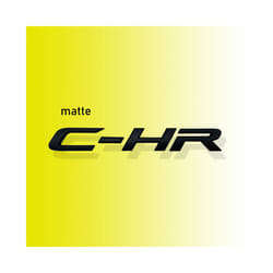 For Toyota CHR C-HR Letter Logo Car Rear Tail Trunk Decals Emblem Badge - Matte Black