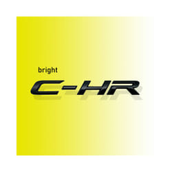 For Toyota CHR C-HR Letter Logo Car Rear Tail Trunk Decals Emblem Badge - Glossy Black