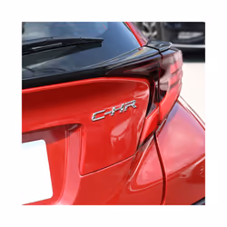 For Toyota CHR C-HR Letter Logo Car Rear Tail Trunk Decals Emblem Badge - Glossy Black
