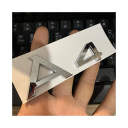 3d ABS Logo Allroad Letters Car Fender Emblem Trunk Badge For Audi Allroad - A4 Chrome