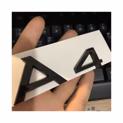 3d ABS Logo Allroad Letters Car Fender Emblem Trunk Badge For Audi Allroad - A4 Glossy Black