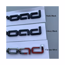 3d ABS Logo Allroad Letters Car Fender Emblem Trunk Badge For Audi Allroad - A4 Glossy Black