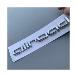 3d ABS Logo Allroad Letters Car Fender Emblem Trunk Badge For Audi Allroad - Trunk Chrome