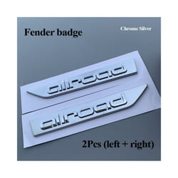 3d ABS Logo Allroad Letters Car Fender Emblem Trunk Badge For Audi Allroad - Fender Chrome