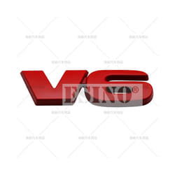 Car Styling V6 SR5 3D Metal Alloy Adhesive Emblem Rear Trunk Badge Fender - V6 Red