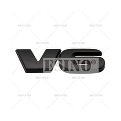 Car Styling V6 SR5 3D Metal Alloy Adhesive Emblem Rear Trunk Badge Fender - V6 Black
