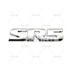 Car Styling V6 SR5 3D Metal Alloy Adhesive Emblem Rear Trunk Badge Fender - SR5 Silver