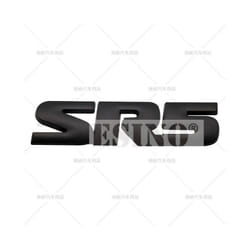 Car Styling V6 SR5 3D Metal Alloy Adhesive Emblem Rear Trunk Badge Fender - SR5 Black