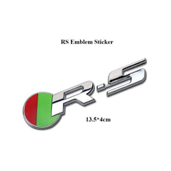 3D Metal Car Front Grill Rear Trunk Sticker For Jaguar Car R Sport Emblem - RS