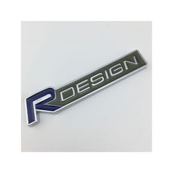 3D Car Trunk R Design Rdesign Grill Emblem For Volvo S60 Rdesign Stickers - Front Grill, Blue