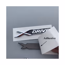 New ABS Car Fender Badge Rear Trunk Sticker Logo Xdrive Emblem For BMW - Old Black