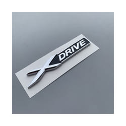 New ABS Car Fender Badge Rear Trunk Sticker Logo Xdrive Emblem For BMW - Old Silver