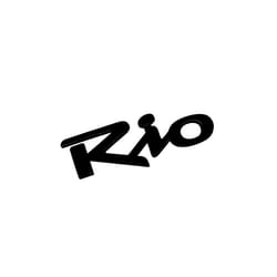 Car Decor ABS Chrome Silver /Black Rio Logo Car Letter Rear Bumper Trunk - 2